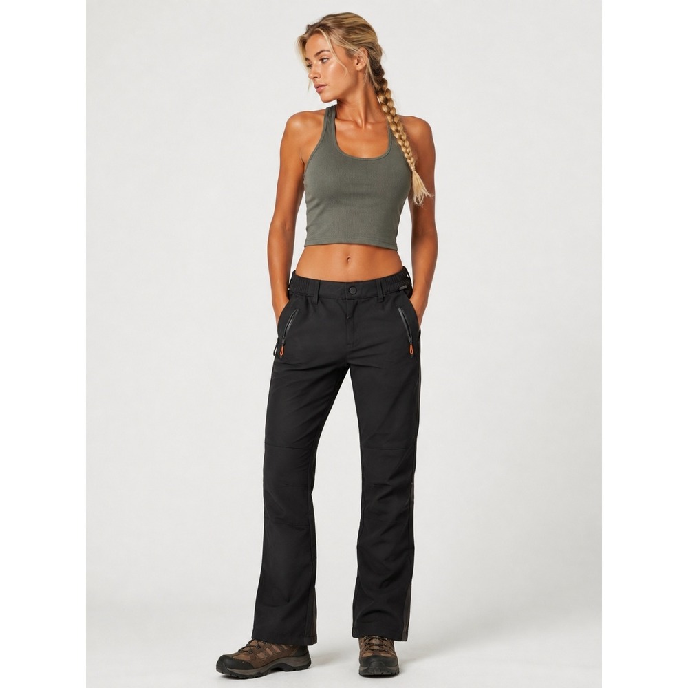 Camii Mia Black Fleece Lined Hiking Pants Outdoor Winter 25x30 XS New NWT